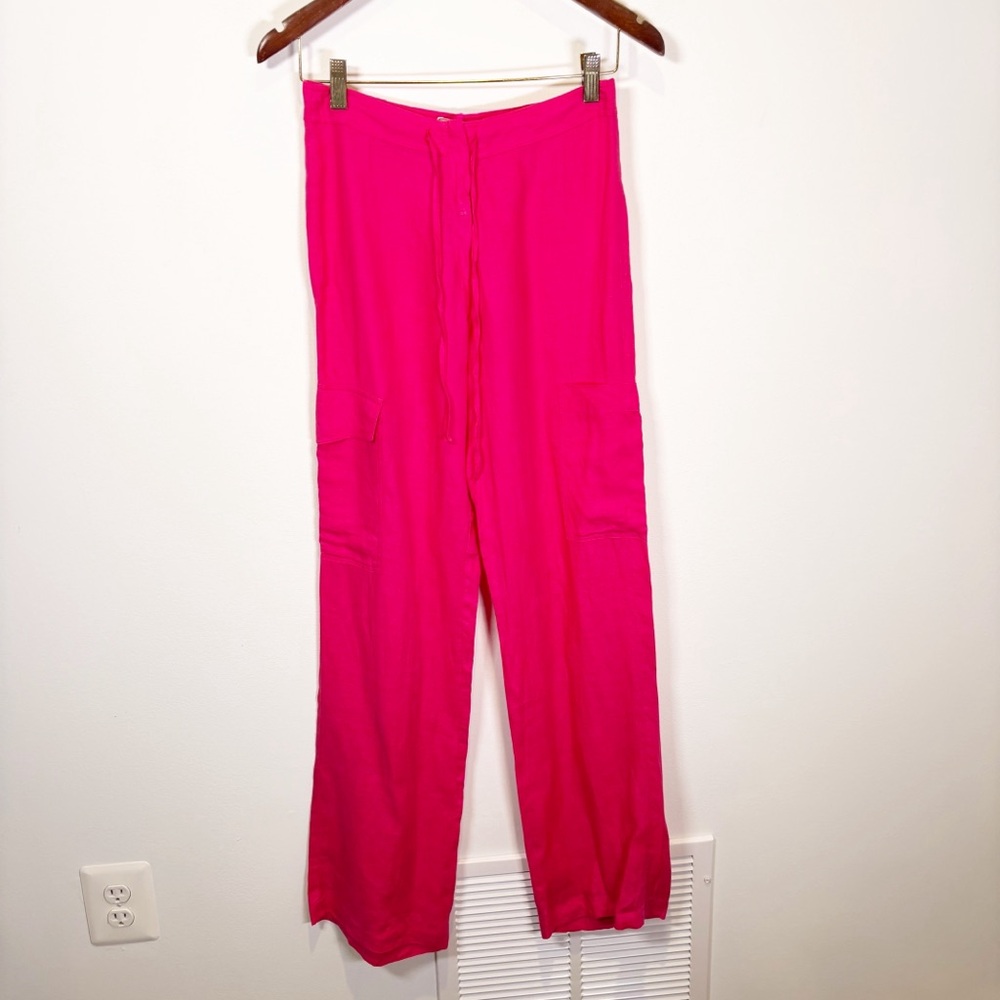 Fedeli Pink Linen Pants